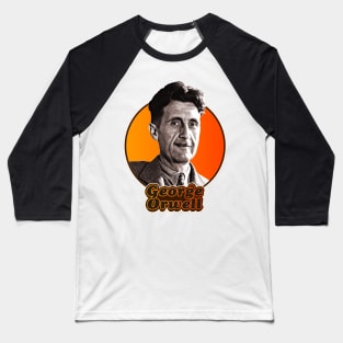 Retro George Orwell Tribute Baseball T-Shirt